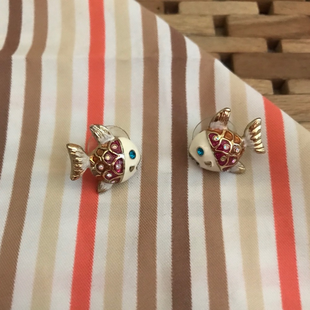 Betsy Johnson piranha earrings
